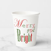 赤カラフルと緑と明メリーるい紙カップ 紙コップ (裏面)