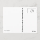 赤カラフルと青のマカス ポストカード (裏面)