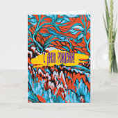 赤カラフルと青の魔法の森 カード (正面)