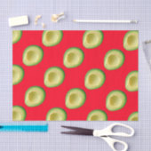 赤カラフルアボカドスグリーン4リタ 薄葉紙 (クラフト)