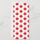 赤カラフルクリスマスホリデーパーティー招待状 招待状 (裏面)