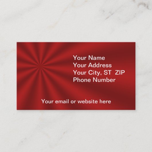 赤カラフルスターバスト名刺 名刺 (正面)