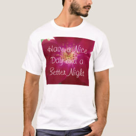 赤カラフルバラ花びらカラーデザイン Tシャツ