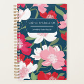 赤カラフルフローラブフェミニンルーカンパニー プランナー手帳 (正面)
