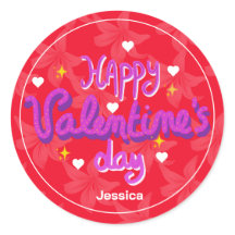 赤カラフルモダンバレンタインデーの愛bff