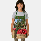 赤カラフルリンゴ果樹園 エプロン (インサイチュ)