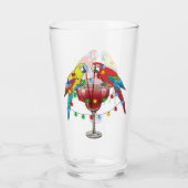 赤カラフルワインを飲むマコーパロッツ タンブラーグラス (裏面)