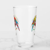 赤カラフルワインを飲むマコーパロッツ タンブラーグラス (左)