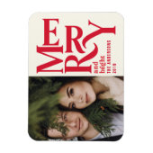 赤カラフルヴィンテージメリーの発表 マグネット (縦)