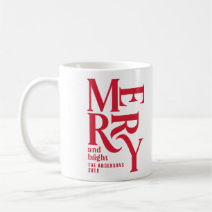 赤カラフルヴィンテージメリーチャリッツマの好意プレゼント コーヒーマグカップ