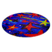 赤カラフル星。買今 カッティングボード (角)