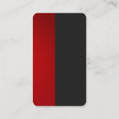 赤カラフル灰色の丸いビジネスプロファイルカード 名刺 (裏面)