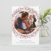 赤カラフル緑のクリスマス絵を描写数々の真 シーズンカード (スタンド正面)