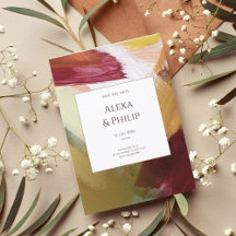 赤カラフル緑の手絵を描抽象芸術