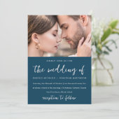 赤カラフル花柄結婚青 招待状 (スタンド正面)