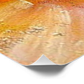 赤カラフル黄グリーンブルーピンク表現主義 ポスター (コーナー)