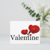 赤カリーリリーバレンタインポストカード シーズンポストカード (スタンド正面)