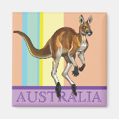 赤カンガルー マグネット (正面)