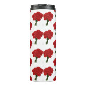 赤カーネーションの花束 – Romantic エレガント Art タンブラー (裏面)