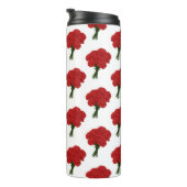 赤カーネーションの花束 – Romantic エレガント Art タンブラー (回転右)