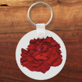 赤カーネーションキーチェーン キーホルダー (正面)