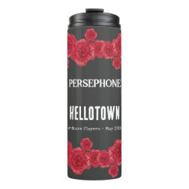 赤カーネーション縁どウォーターボトルブラー タンブラー