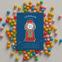 赤ガムボールマシンキャンディバブルガム誕生日