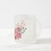 赤ガラスのマグカップ フロストグラスマグカップ (正面右)