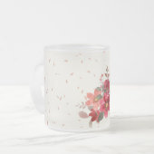 赤ガラスのマグカップ フロストグラスマグカップ (正面左)