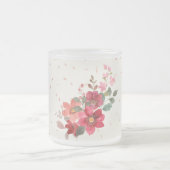 赤ガラスのマグカップ フロストグラスマグカップ (中央)