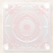 赤ガラスユニークコースター ガラスコースター (裏面)