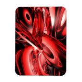 赤ガンマ線抽象芸術大型磁石 マグネット (縦)