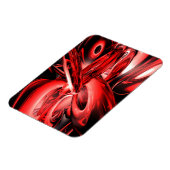 赤ガンマ線抽象芸術大型磁石 マグネット (左側)