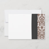 赤ガーベラデイジーダマスク返信カード 出欠カード (裏面)