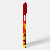 赤ガーベラデイジー花写真スクリプト名前をカスタムする Case-Mate iPhoneケース (裏面 / 右)