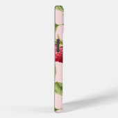 赤ガーリー、パステルピンクと金ゴールドラズベリーフルーツ Case-Mate iPhoneケース (裏面 / 右)