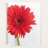 赤キク花びら花フローラ プランナー手帳 (正面)