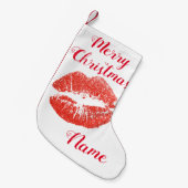 赤キスをするい唇Thunder_Cove スモールクリスマスストッキング (正面 (吊り時))
