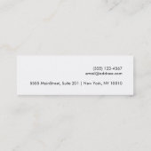 赤キスをする唇シンプル美しい スキニー名刺 (裏面)