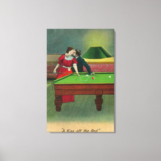 赤キス キャンバスプリント (正面)