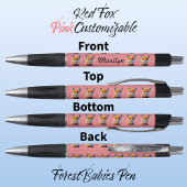 赤キツネかわいい動物文房具ギフトピカラフルンク ボールペン