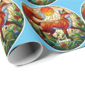 赤キツネと太陽 ラッピングペーパー (ロールコーナー)