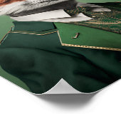 赤キツネのグリーンセントパトリックの日のスーツ ポスター (角)