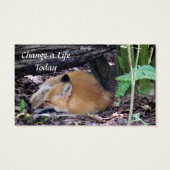 赤キツネの無作為の親切札 (裏面)