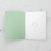 赤キツネの青考える緑/ありがとう カード (内部)