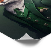 赤キツネのGreen St. Patrick's Day Suetポスター ポスター (角)