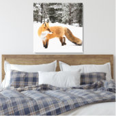 赤キツネイン白雪 キャンバスプリント (インサイチュ (寝室))