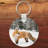 赤キツネイン白雪 キーホルダー (正面)