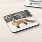 赤キツネイン白雪 コースター (左側)