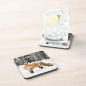 赤キツネイン白雪 コースター (右側)